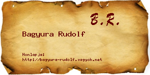 Bagyura Rudolf névjegykártya